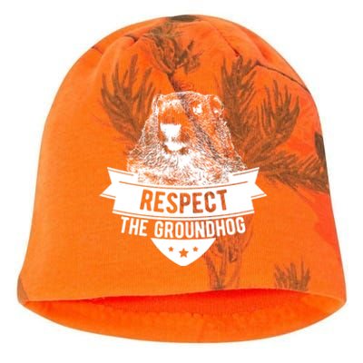 Respect The Groundhog Gift Kati - Camo Knit Beanie