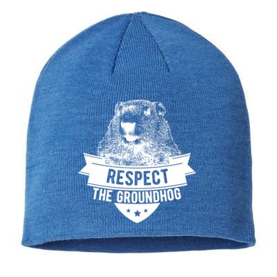 Respect The Groundhog Gift Sustainable Beanie