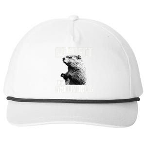 Respect The Groundhog Ground Hog Day Snapback Five-Panel Rope Hat