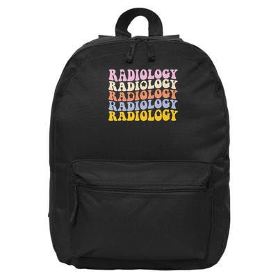 Radiology Technologist Groovy Boho, Rad Tech 16 in Basic Backpack