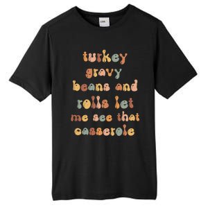 Retro Turkey Gravy Beans And Rolls Let Me See That Casserole Gift Tall Fusion ChromaSoft Performance T-Shirt