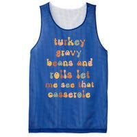 Retro Turkey Gravy Beans And Rolls Let Me See That Casserole Gift Mesh Reversible Basketball Jersey Tank