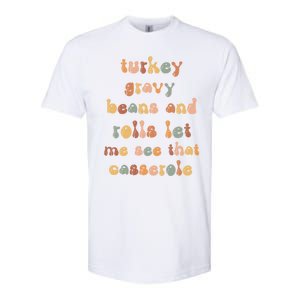 Retro Turkey Gravy Beans And Rolls Let Me See That Casserole Gift Softstyle CVC T-Shirt