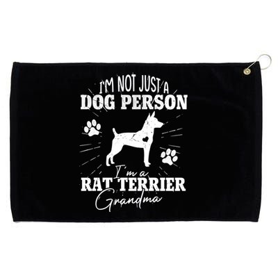 Rat Terrier Grandma Dog Funny Gift Dog Mom Lover Mother Day Gift Grommeted Golf Towel