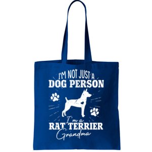 Rat Terrier Grandma Dog Funny Gift Dog Mom Lover Mother Day Gift Tote Bag