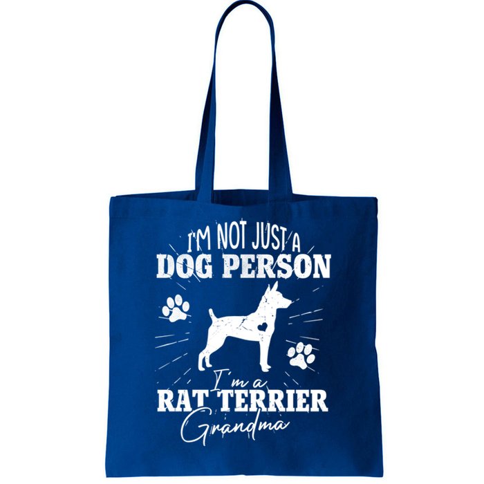 Rat Terrier Grandma Dog Funny Gift Dog Mom Lover Mother Day Gift Tote Bag