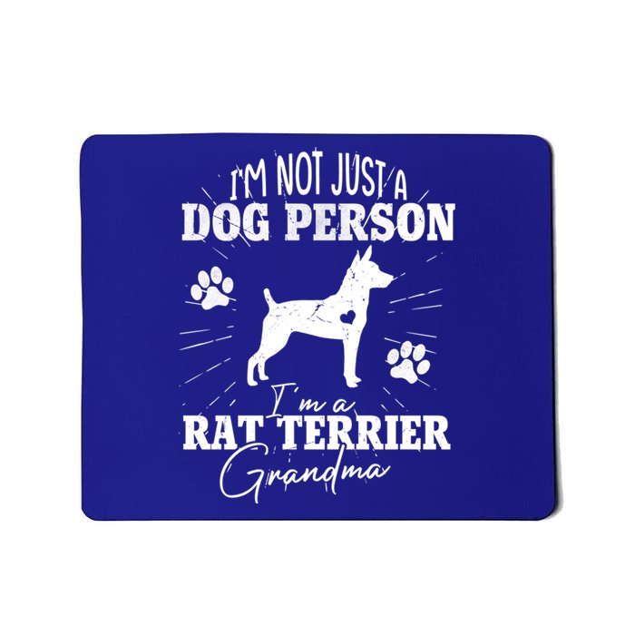 Rat Terrier Grandma Dog Funny Gift Dog Mom Lover Mother Day Gift Mousepad