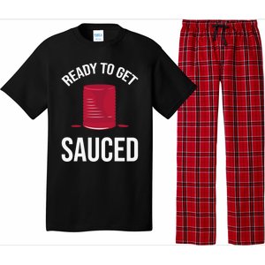 Ready To Get Sauced Funny Cranberry Sauce Thanksgiving Food Gift Pajama Set