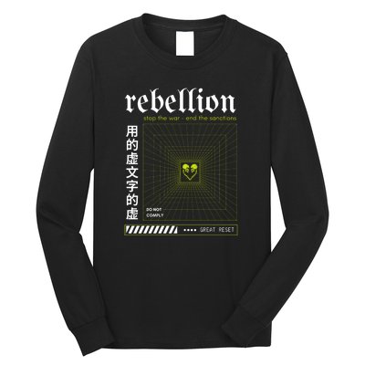 Resist The Great Reset Conservative NWO Long Sleeve Shirt