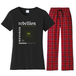 Resist The Great Reset Conservative NWO Women's Flannel Pajama Set