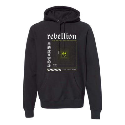 Resist The Great Reset Conservative NWO Premium Hoodie