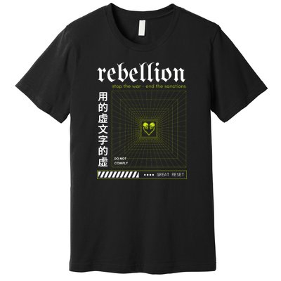 Resist The Great Reset Conservative NWO Premium T-Shirt