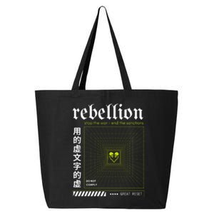 Resist The Great Reset Conservative NWO 25L Jumbo Tote