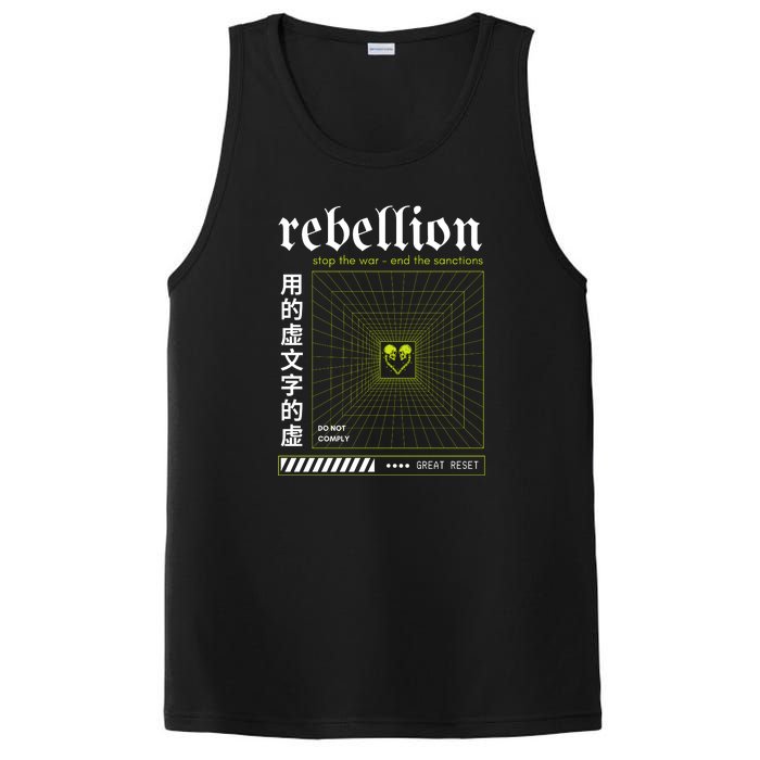 Resist The Great Reset Conservative NWO PosiCharge Competitor Tank