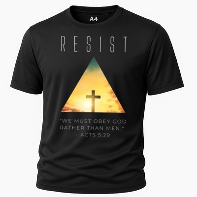 Resist The Great Reset Christian Conservative NWO Performance Shirt