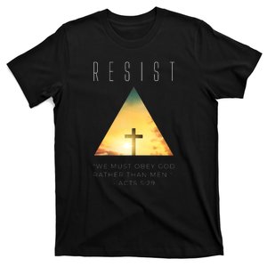 Resist The Great Reset Christian Conservative NWO T-Shirt