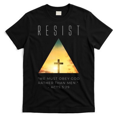 Resist The Great Reset Christian Conservative NWO T-Shirt