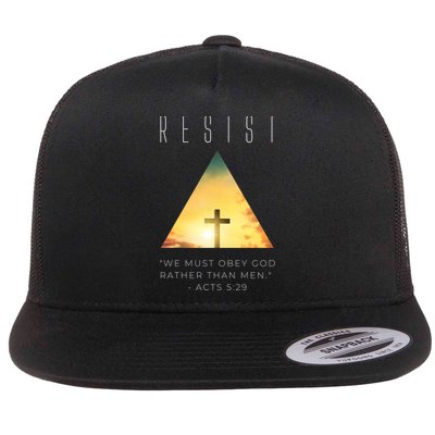 Resist The Great Reset Christian Conservative NWO Flatbill Hat