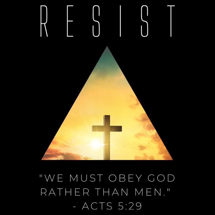 Resist The Great Reset Christian Conservative NWO Visor