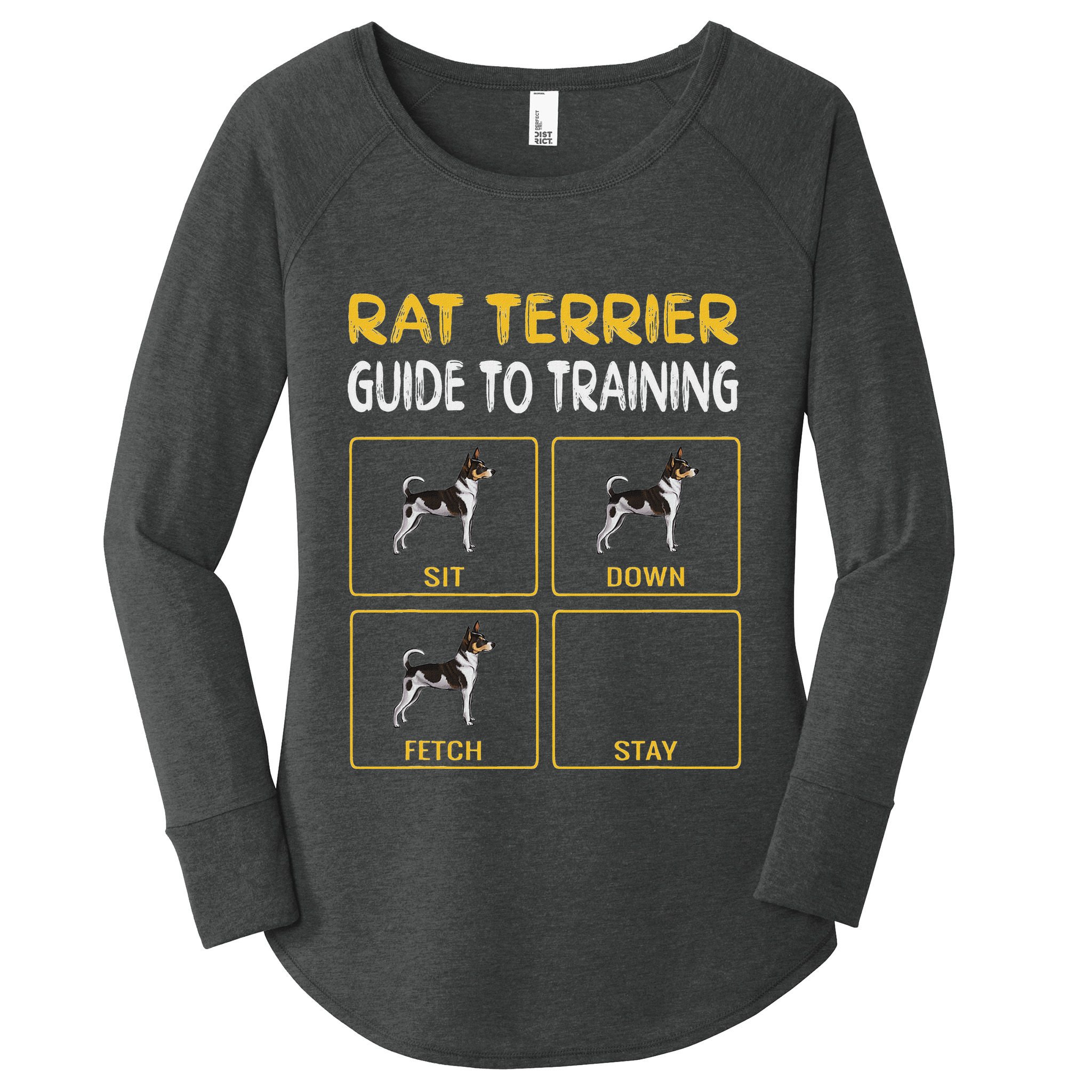Rat Terrier Guide To Training Dog Obedience Women's Perfect Tri Tunic Long Sleeve Shirt