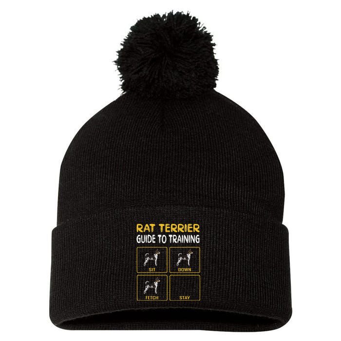 Rat Terrier Guide To Training Dog Obedience Pom Pom 12in Knit Beanie