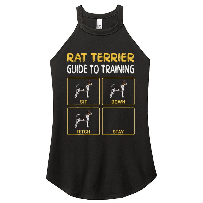 Rat Terrier Guide To Training Dog Obedience Women's Perfect Tri Rocker Tank