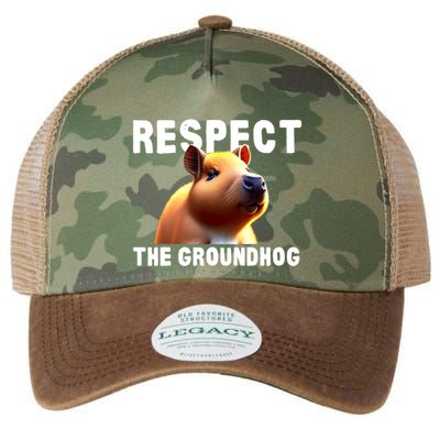 Respect The Groundhog GroundHog Day Legacy Tie Dye Trucker Hat