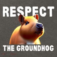 Respect The Groundhog GroundHog Day Cotton Canvas Backpack
