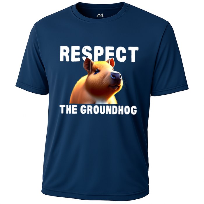 Respect The Groundhog GroundHog Day Performance Shirt