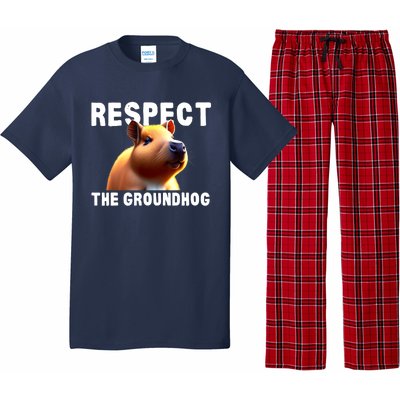 Respect The Groundhog GroundHog Day Pajama Set