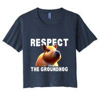 Respect The Groundhog GroundHog Day Crop Top