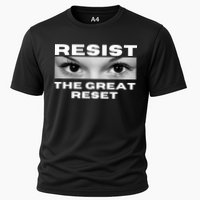 Resist The Great Reset MAGA Conservative Cooling Performance Crew T-Shirt