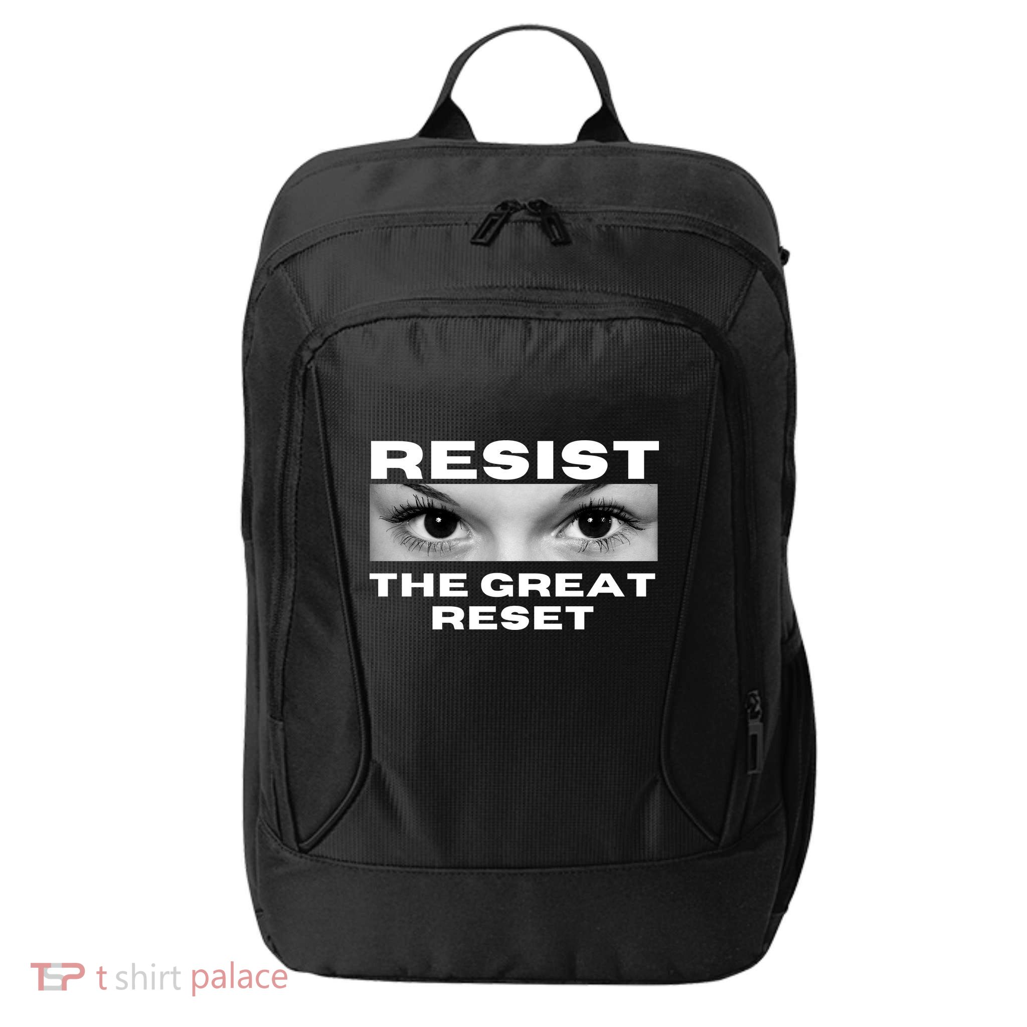 Resist The Great Reset MAGA Conservative City Backpack