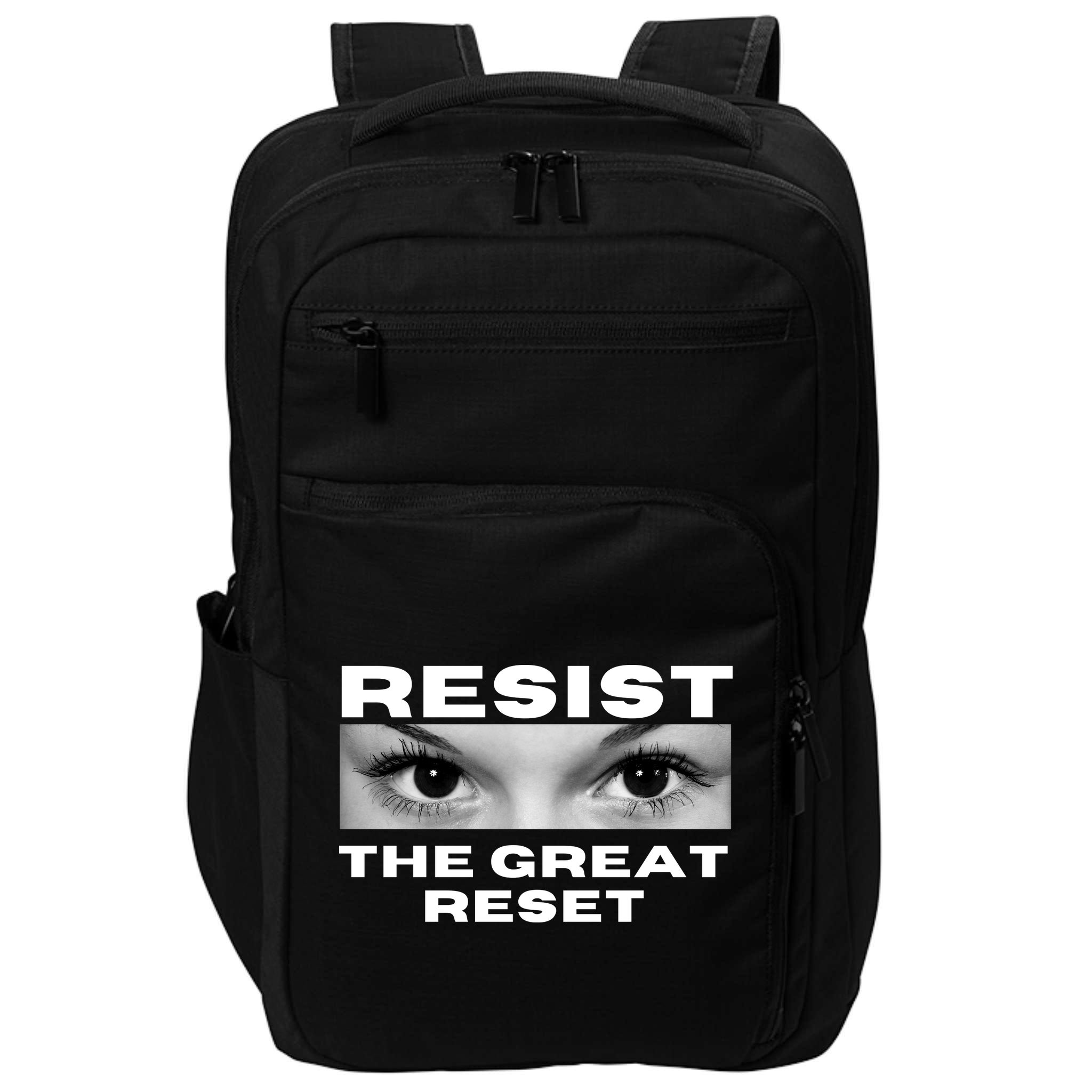 Resist The Great Reset MAGA Conservative Impact Tech Backpack