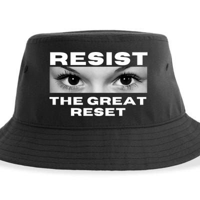 Resist The Great Reset MAGA Conservative Sustainable Bucket Hat