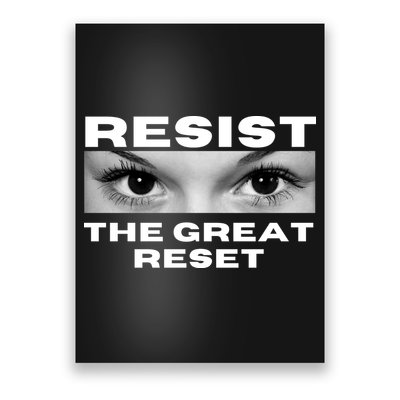 Resist The Great Reset MAGA Conservative Poster