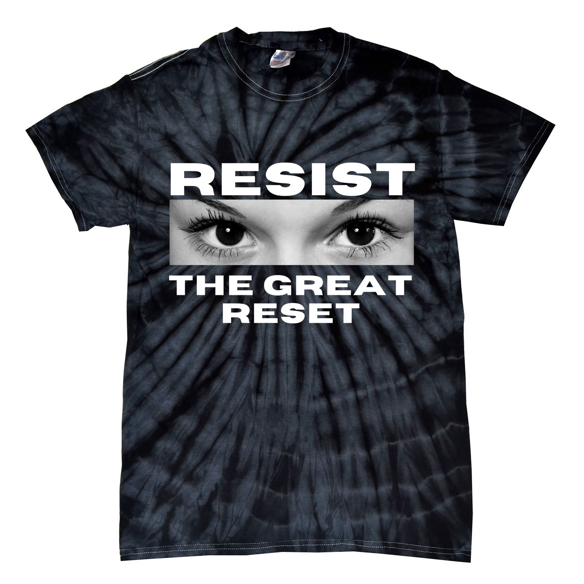 Resist The Great Reset MAGA Conservative Tie-Dye T-Shirt