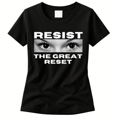 Resist The Great Reset MAGA Conservative Womens T-Shirt