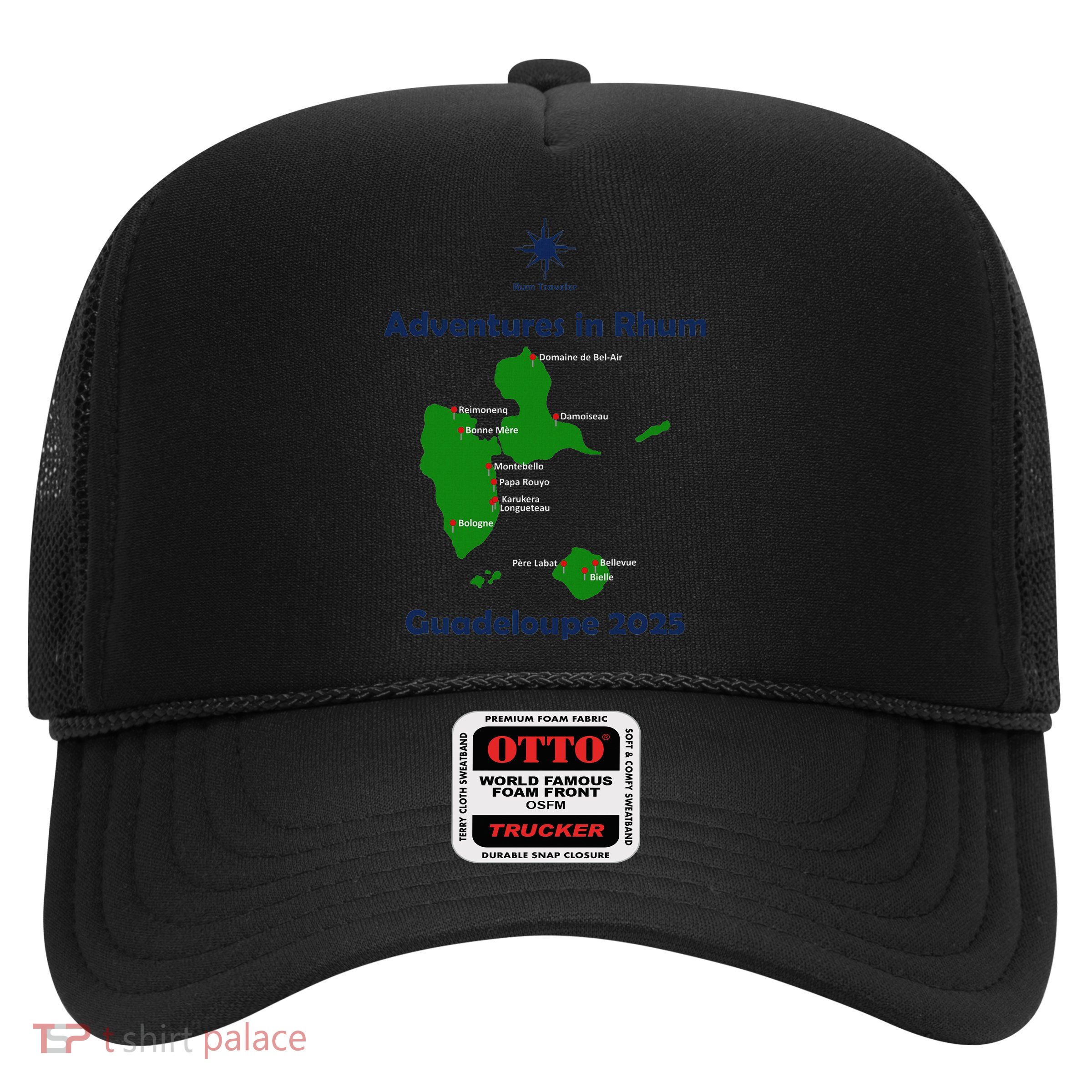 Rum Traveler Guadeloupe 2025 (front Design) Trucker Hat
