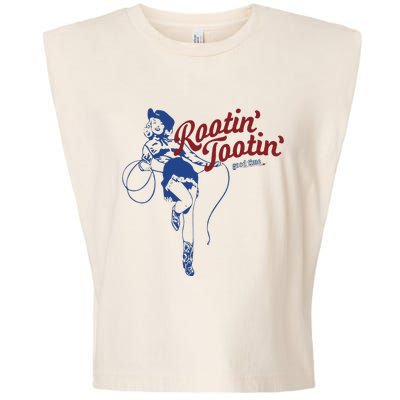 Rootin Tootin Good Time Funny Cowgirl Saying Garment-Dyed Women's Muscle Tee