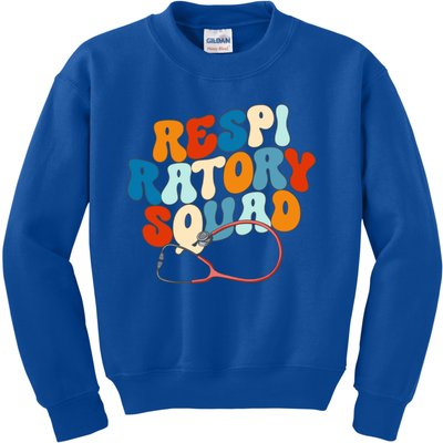 Respiratory Therapist Graphic Respiratory Squad Gift Kids Sweatshirt