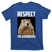 Respect The Groundhog Woodchuck Photo Ground Hog Day T-Shirt