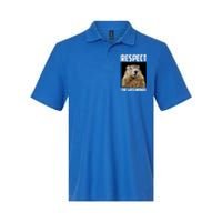 Respect The Groundhog Woodchuck Photo Ground Hog Day Softstyle Adult Sport Polo