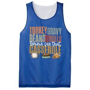 Retro Turkey Gravy Beans And Rolls Let Me See That Casserole Gift Mesh Reversible Basketball Jersey Tank