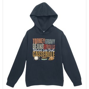 Retro Turkey Gravy Beans And Rolls Let Me See That Casserole Gift Urban Pullover Hoodie