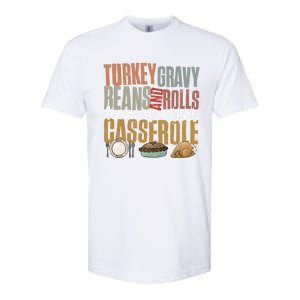 Retro Turkey Gravy Beans And Rolls Let Me See That Casserole Gift Softstyle CVC T-Shirt