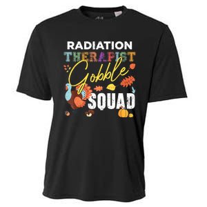 Radiation Therapist Gobble Squad Thanksgiving Matching Cooling Performance Crew T-Shirt