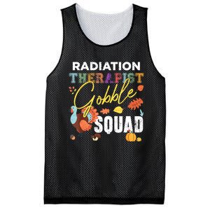 Radiation Therapist Gobble Squad Thanksgiving Matching Mesh Reversible Basketball Jersey Tank