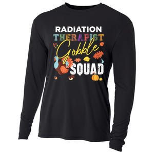 Radiation Therapist Gobble Squad Thanksgiving Matching Cooling Performance Long Sleeve Crew