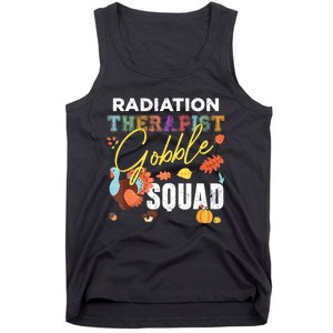 Radiation Therapist Gobble Squad Thanksgiving Matching Tank Top